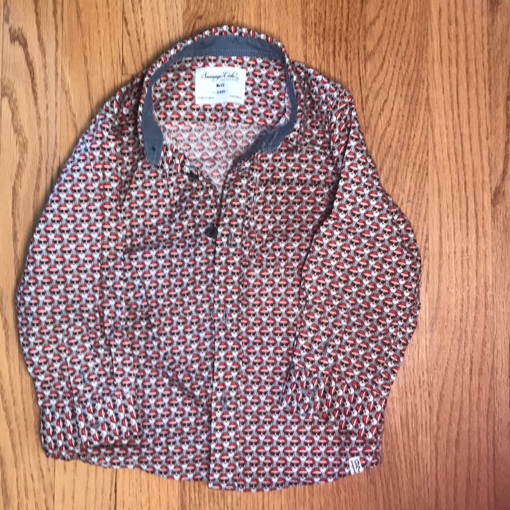 Sovereign Code Home Alone Santa Dress Shirt 24 mo